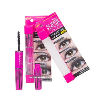 Тушь увеличивающая объём и длину ресниц Mistine mascara Supermodel